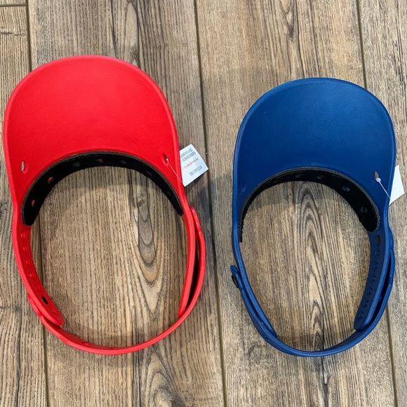 NWT Vizers Carnival Cruise VIFP Club 2 Hat Visor Red & Blue Color New - Picture 8 of 9